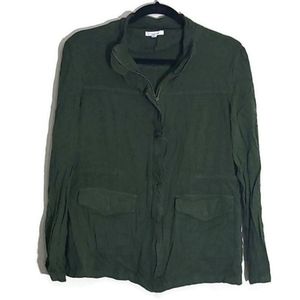 Maurices Green Ruffle Jacket Size Medium